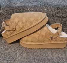 Girls Ted Baker Bow Print Mules Slippers Size 2 NEW Zara River Island