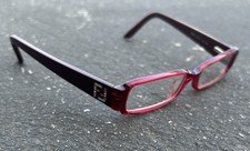 FENDI F957R 628 WOMENS STRAWBERRY/BORDEAUX EYEGLASSES FRAMES ( With Case)