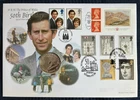 GB Prince of of Wales 50th Birthday rare Silver Proof £5 PNC, Ltd Edition no 708