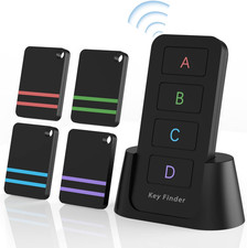 Remote Control Finder - 4 Pack Key Locator with 120ft Range and 80dB Beeper