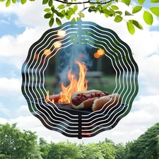 Elegant Metal Hanging Wind Spinners & Chimes for Yard & Garden - Unique  