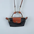 LONGCHAMP Womens Black Le Pliage Original Handle Pouch Classic Compact Tote Bag