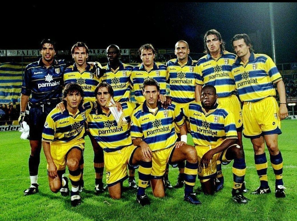 Vintage Cannavaro Parma 98/99 Size L Lotto Soccer Jersey Original