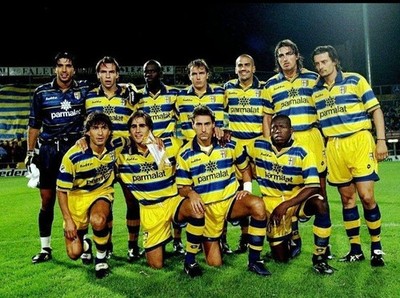 Vintage Cannavaro Parma 98/99 Size L Lotto Soccer Jersey Original