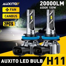 H11 H9 H8 LED Headlight Super Bright Bulbs Kit 6500K White 60000LM High/Low Beam