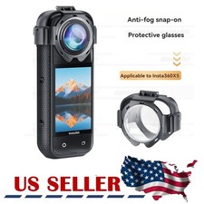 For Insta360 X5 Panoramic Camera Snap-on Lens Guard HD Glass Protective Cover US