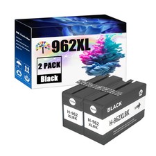 962XL High Yield Black Ink Cartridges 2-Pack for OfficeJet Pro 9012 9014 9015