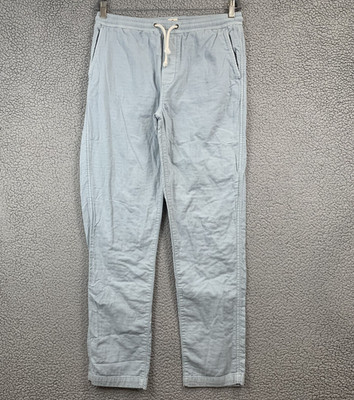 Marine Layer Pant Jogger Mens Size Large Drawstring Blue Huckberry REI Tapered