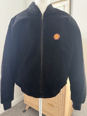 Port Authority Leather Suede Men s Black L Jacket.  Branded Shell