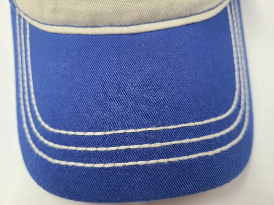 ESPN Gorra Snapback Algodón Informal Deportes Logo Exterior Papá Hombres Mujeres Beige Azul Foto 3 de 4