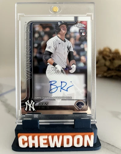 Topps 2025 Chrome Ben Rice Rookie Autographs Auto #RA-BR Yankees