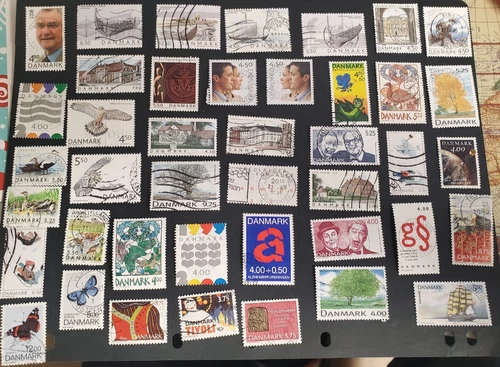 Denmark, nice lot of all different commemorative stamps