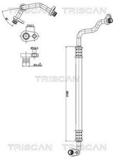 AC High Low Pressure Line Hose TRISCAN Fits CITROEN C4 Picasso 06-13 6460.XE