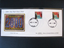 1999 US FDC Cover - Celebrate the new Millennium Colorano Silk Cachet Limited ed