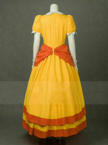 supermario Daisy Princess Yellow Dress Cosplay Costume | eBay