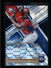 ELIAN CORTORREAL 2019 ELITE EXTRA EDITION #200 DIE-CUT BLUE STATUS #63/75 AZ2481