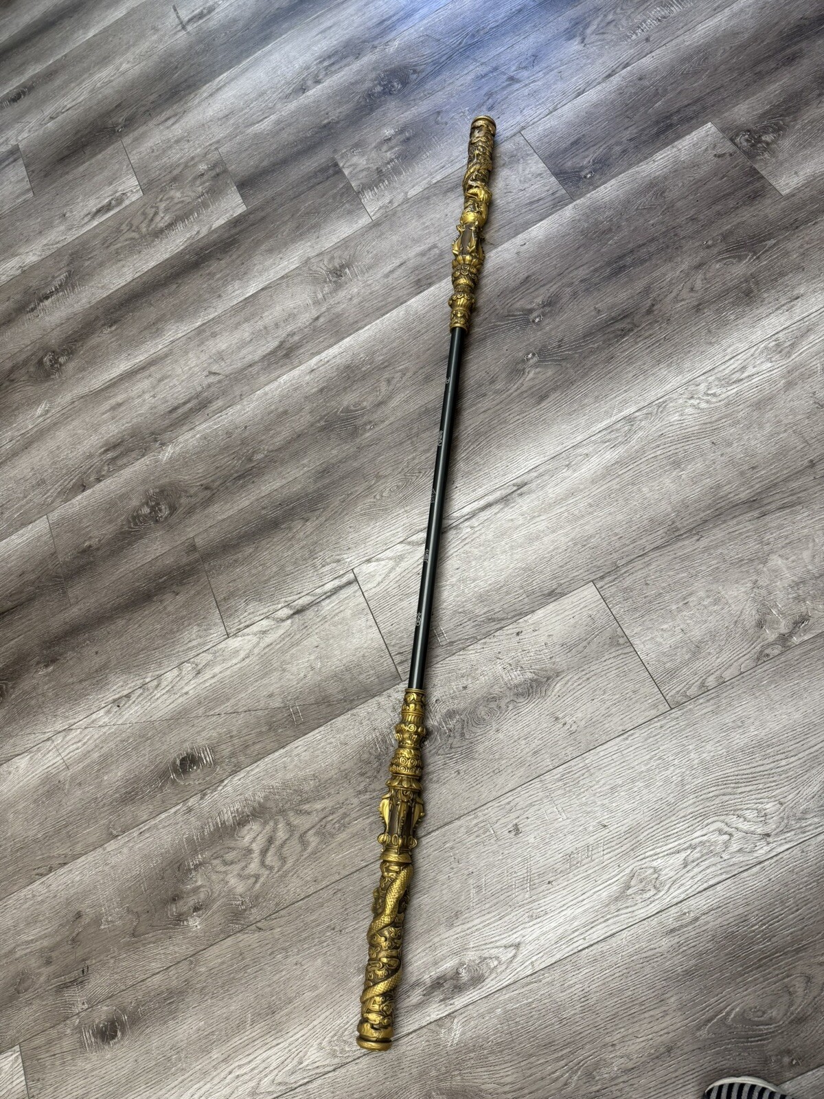 Monkey King Staff 53” Kungfu Gold Metal  Wushu Sticks 1:1