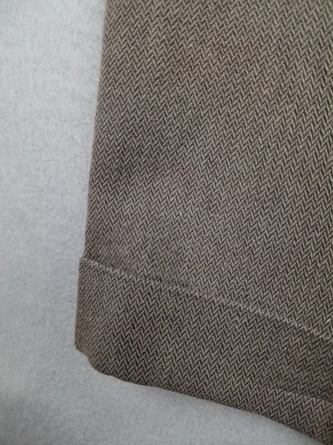 Pantalones De Colección Y2K Dockers Hombres 35x29 Tostado Plisado Suelto Patín Espiga Grunge '00* Foto 2 de 4