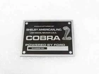 DATA PLATE FITS TO VINATEG FORD COBRA CARROLL SHELBY MODEL #V210-7