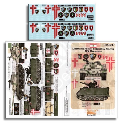 Echelon D356247 1/35 Lebanese Forces Christian Militia Forces AFV Markings