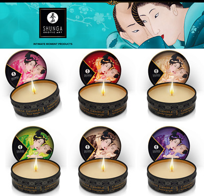 Shunga Massage Candle 30ml Oil Herbal Aphrodisiac Love Erotic Art