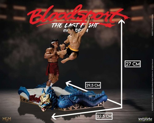 PRESALE COUPON €369,00 Infinite Statue BLOODSPORT Van Damme LAST FIGHT Diorama - Picture 9 of 9