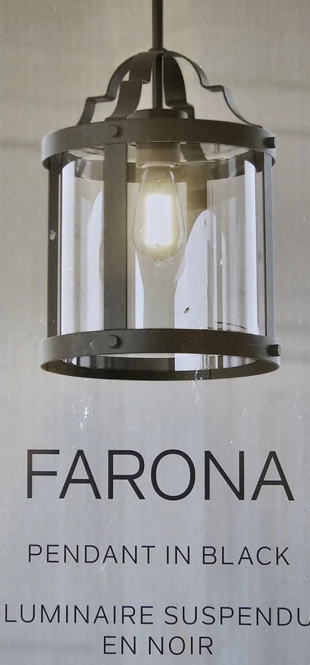 Kichler 82358 Farona 10.5 in. 1-Light Black Pendant Light - Image 3 of 3