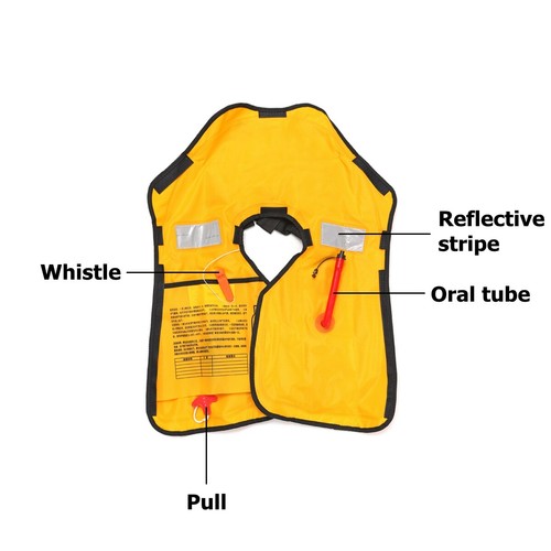 Automatic Inflatable Life Vest Adult Jacket PFD 150N Survival Aid Camouflage US - Picture 7 of 12