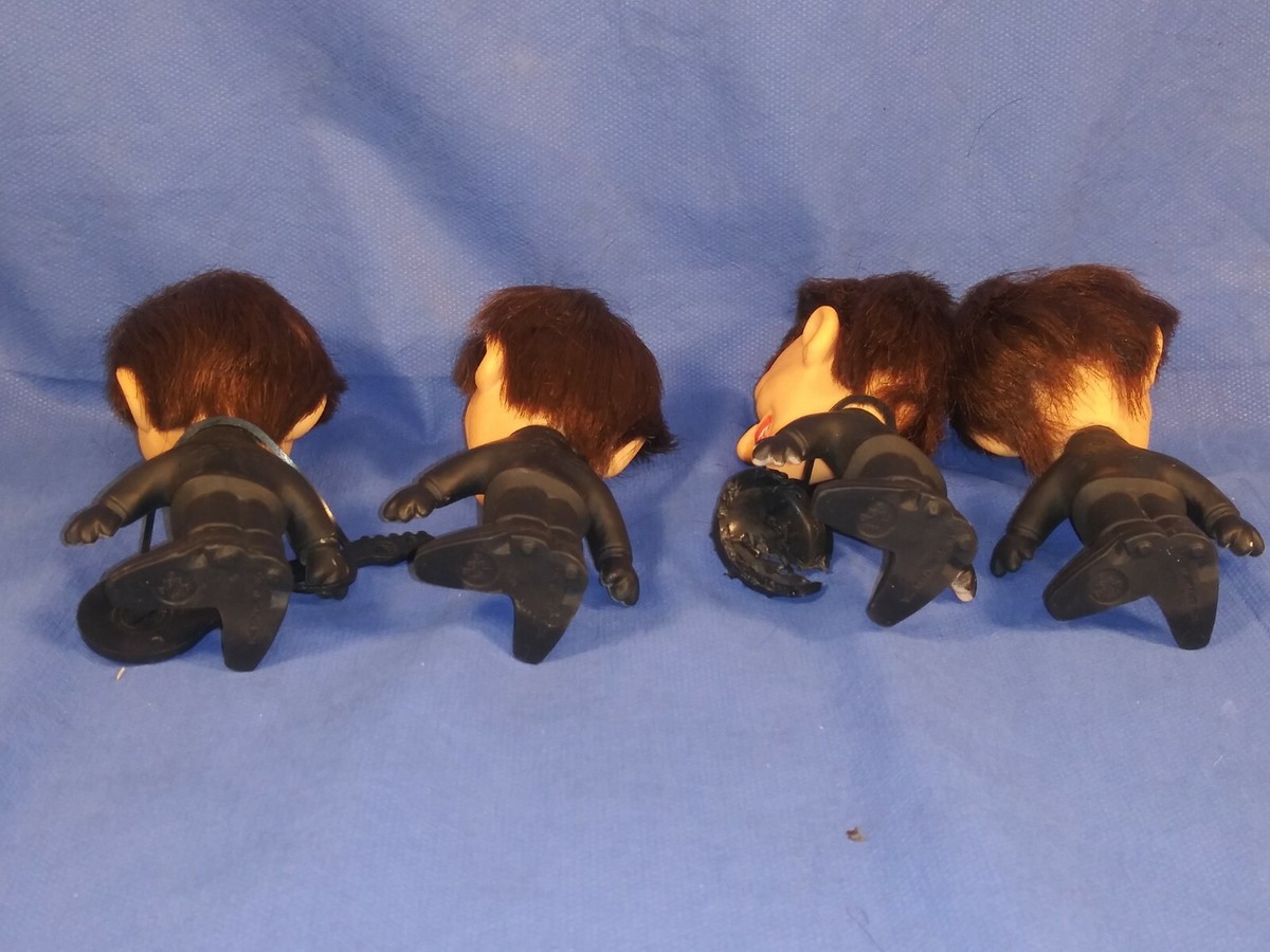 1964 Remco Nems Seltaeb The Beatles Doll Set of 4 Soft Body - 4.5