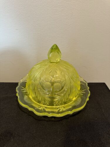 Uranium Vaseline Butter Dish - Picture 3 of 8