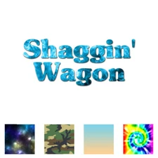 Shagging Wagon - Vinyl Decal Sticker - Multiple Patterns & Sizes - ebn1855