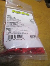 22-18 AWG Red Nylon Fully Insulated Butted Seam Female Disconnect QTY 100