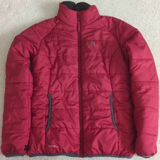 Millet Jacket Womens Medium Red Pertex Classic Eco Puffer Full Zip Pockets Lined
