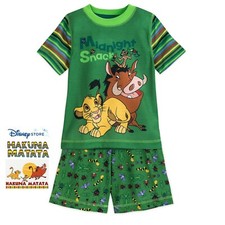 Disney Store The Lion King Short Sleep Set Pajamas Simba 3 4 5 6 7 8 9 10 NEW
