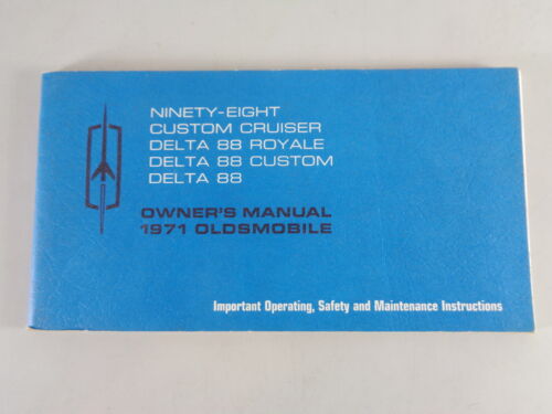 Istruzioni D'Uso / Manuale Oldsmobile Delta 88 / Royale, Ninety Otto Di 1971 - Afbeelding 1 van 1