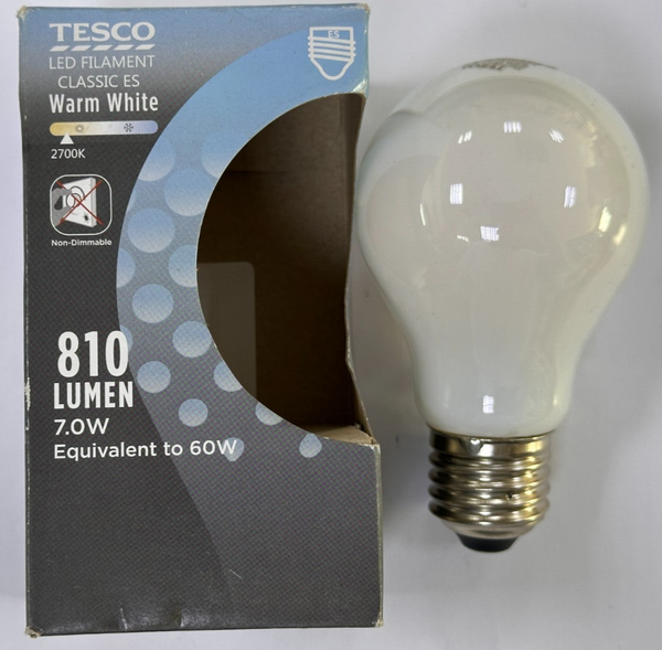 1X 7W (=60W) Led Klassisch Gls A60 GlüHbirnen,Es, E27, Edison Schraube, 2700K-image