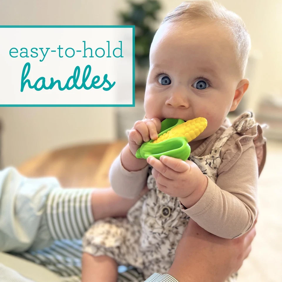 Набор зубочисток Infantino Farmers Market разноцветные силиконовые овощи для младенцев - Изображение 3 из 4