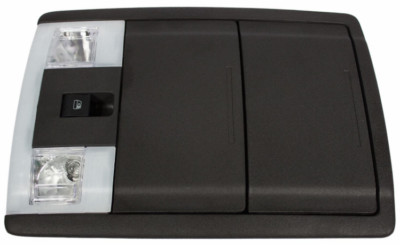 NEW OEM 11-16 Ford Super Duty Overhead Console Dome Light Sunglass Holder BLACK