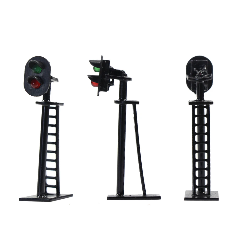 JTD05DE Neu 5 Stk. Ampeln LED Signal Lichtsignal 40mm 12V rot/grün Spur N - Bild 3 von 4