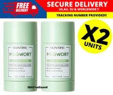 SKINTIFIC Mugwort Acne Clay Mask Stick (reduces redness, inflammation) 40g X 2
