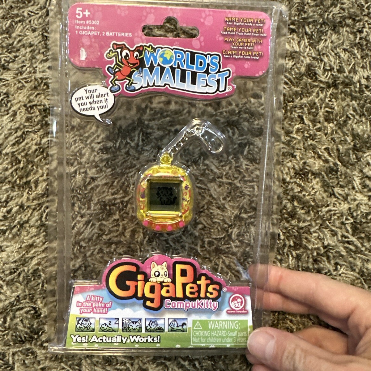 Brand New World's Smallest GigaPets Virtual Pet CompuKitty Giga
