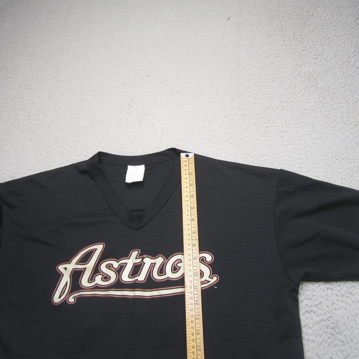 Vintage Houston Astros Shirt Mens 2XL Black MLB Baseball