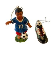 Soccer Ornaments lot of 2