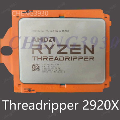 AMD Ryzen Threadripper 2920x 12 Cores 24 Threads 3.50 GHz 180w CPU