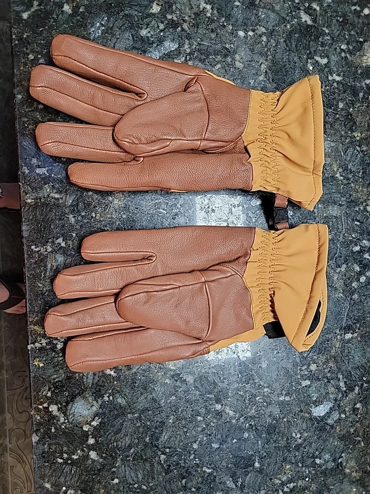 Guantes aislantes de cuero tostado Dakine Takoma talla L 9 para hombre nuevos con etiquetas ¡Bonitos! Foto 3 de 4