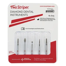 Endodontic Zir-Cut Diamond Burs by Kerr (5/pk)