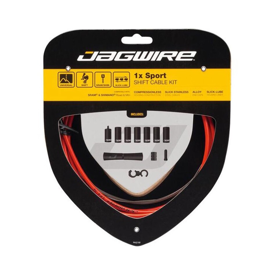 kit cavo e guaina 1x sport rosso JAGWIRE bicicletta
