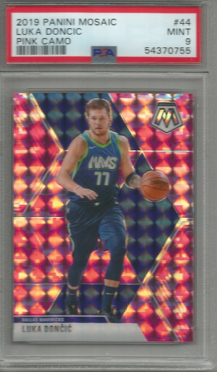 Luka Doncic 19/20 Panini Mosaic Pink Camo Prizm #44 PSA 9 | eBay