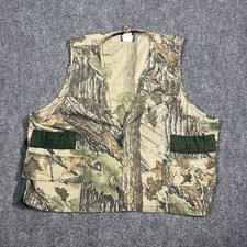VTG Saftbak Hunting Vest Mens XXL Back Game Pouch Realtree Camo