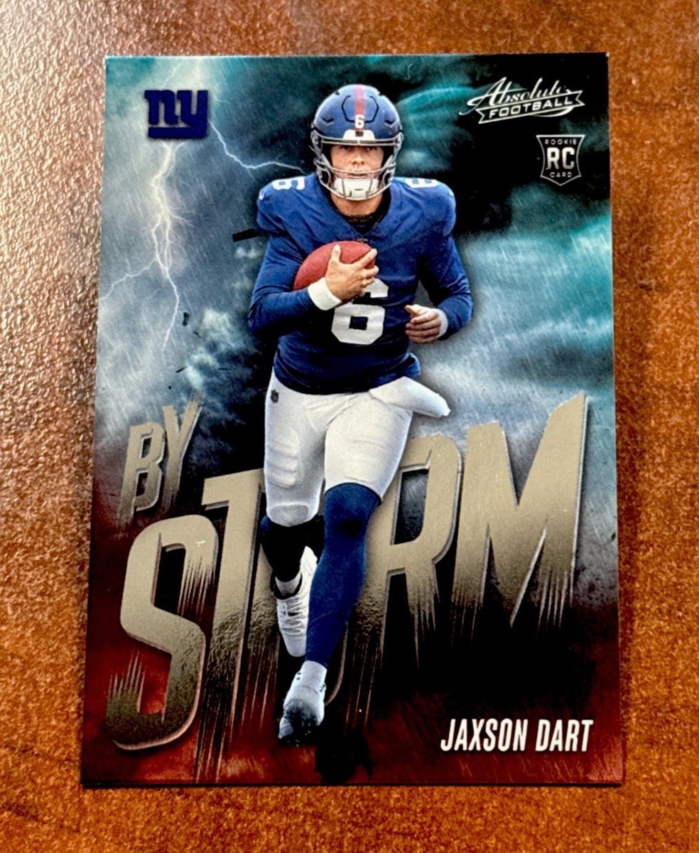 Jaxson Dart 2025 Panini Absolute By Storm RC #7 New York Giants | eBay